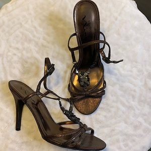 Nina Embellished Strappy Heels Size 10